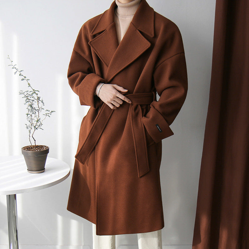 Men's thickened lapel coat, view 4 - MRSLM