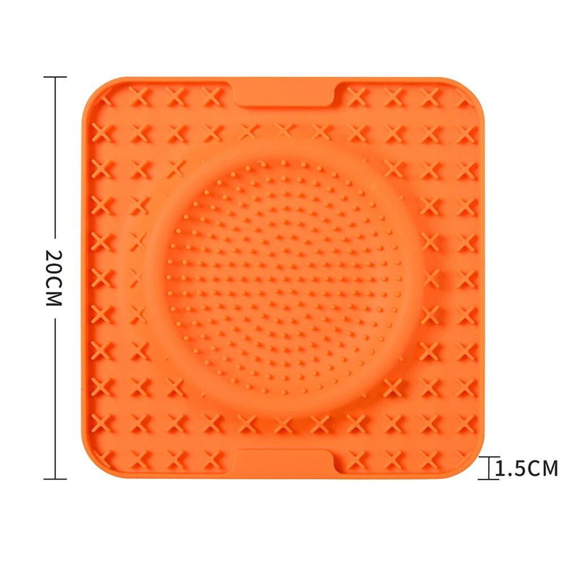 silicone slow feeder pet mat, view 3 - MRSLM