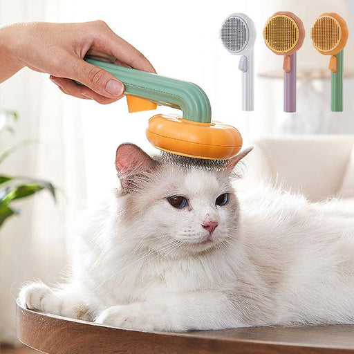 self-cleaning pet grooming comb - MRSLM