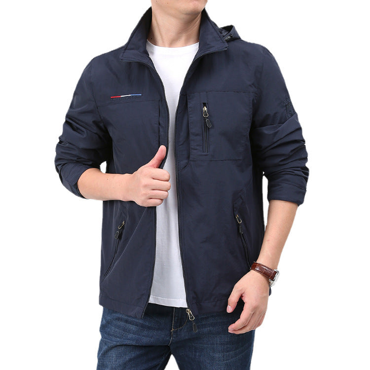 men's nylon shell jacket, view 4 - MRSLM