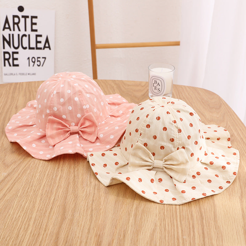 baby girl floral bucket hat, view 6 - MRSLM