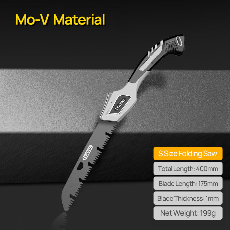 compact folding hand saw for garden pruning, view 4 - MRSLM