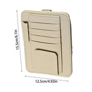 car visor organizer with sunglass clip, view 3 - MRSLM