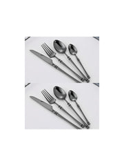 stainless steel western steak knife fork spoon set, view 8 - MRSLM