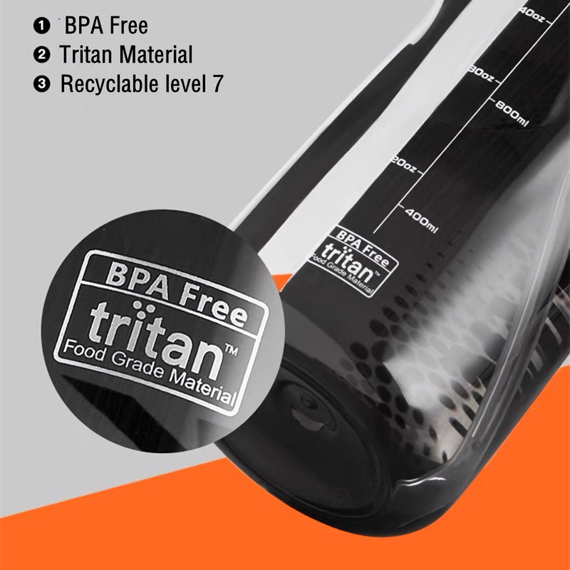 Tritan water bottle with straw, view 8 - MRSLM