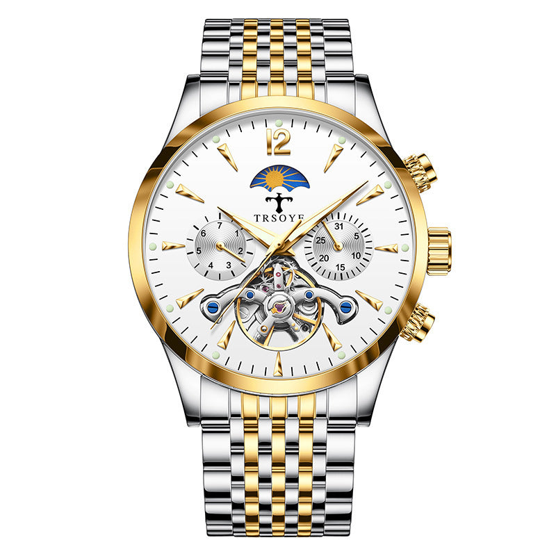 Men's hollow out mechanical watch, view 2 - MRSLM