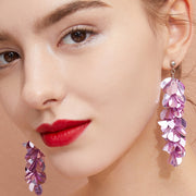pink bead ear pins, view 2 - MRSLM
