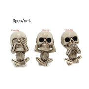 resin skull car air freshener, view 2 - MRSLM