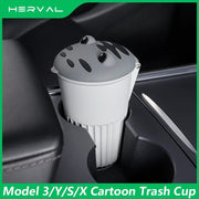 Silicone car trash bin for Tesla, view 4 - MRSLM
