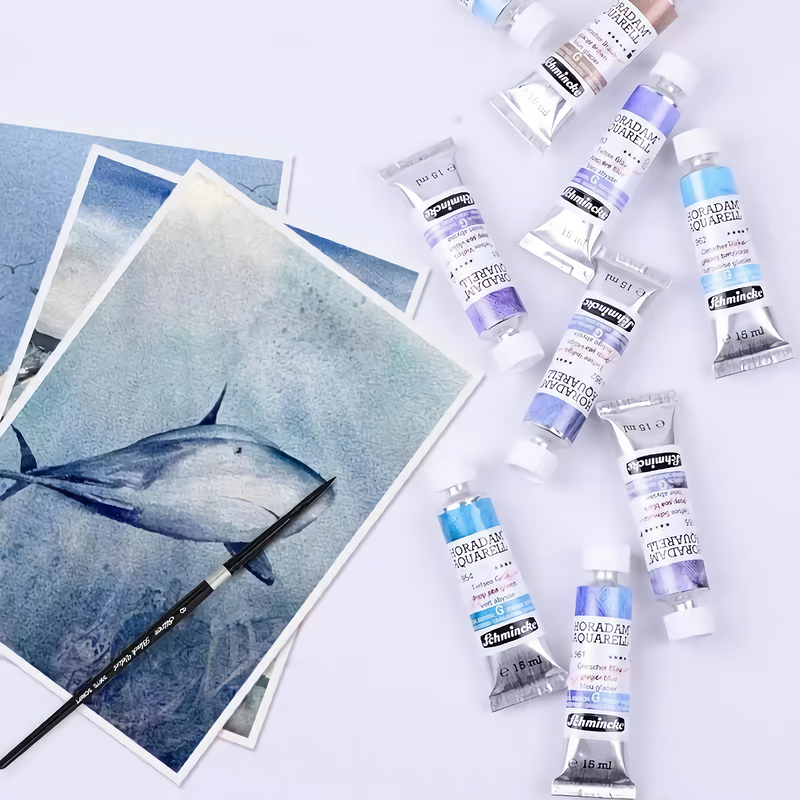 5-color tubular watercolor paint set, view 11 - MRSLM