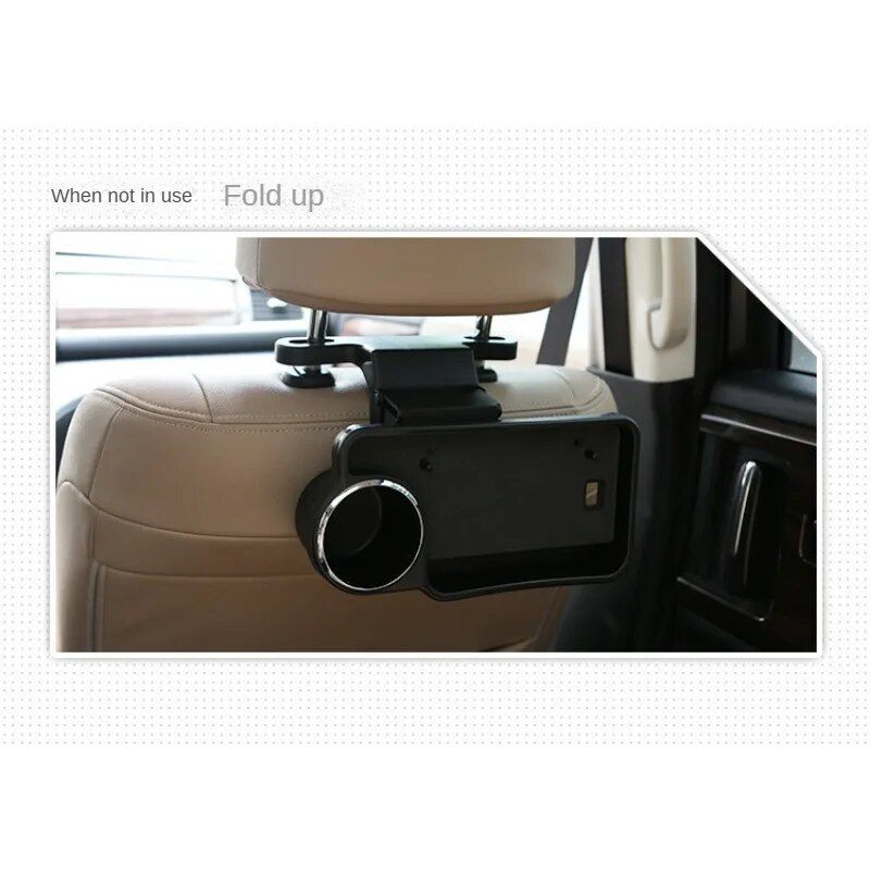 foldable car storage tray with cup and phone holder, view 6 - MRSLM