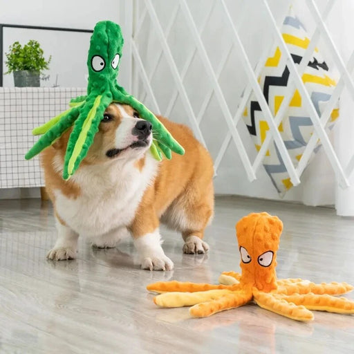 octopus plush squeak toy for dogs - MRSLM