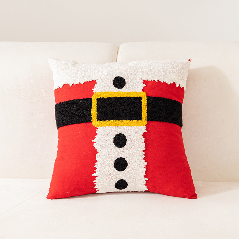 Embroidered Christmas pillow cover, view 6 - MRSLM