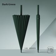 24-rib windproof long handle umbrella, view 5 - MRSLM