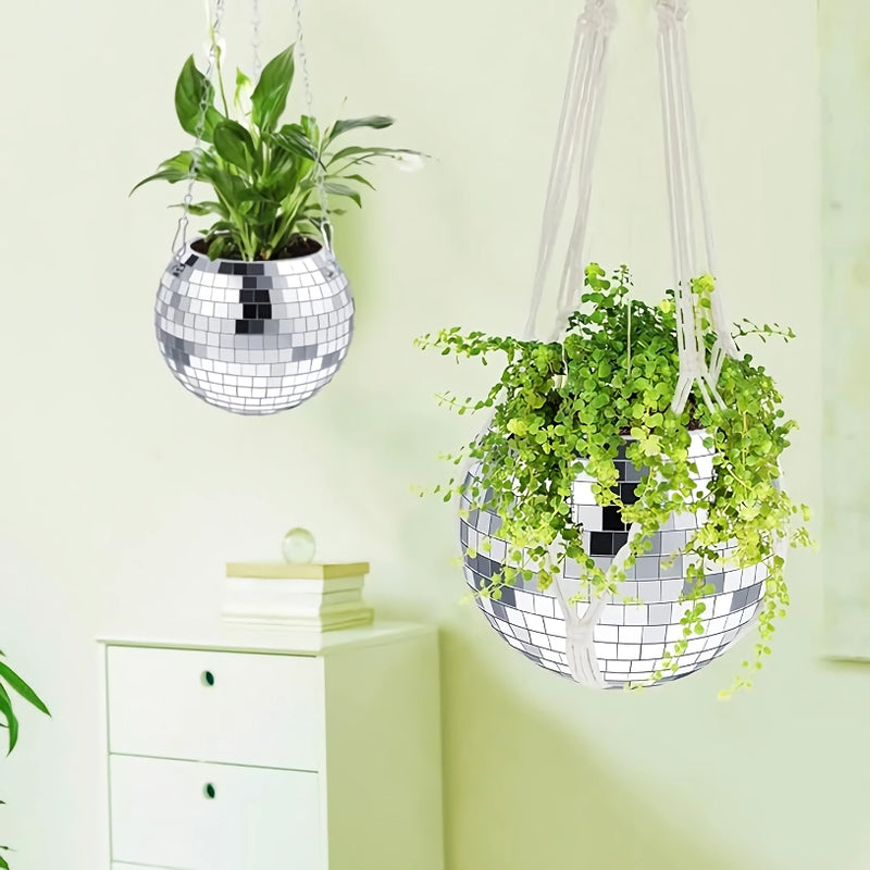 disco ball hanging planter, view 3 - MRSLM