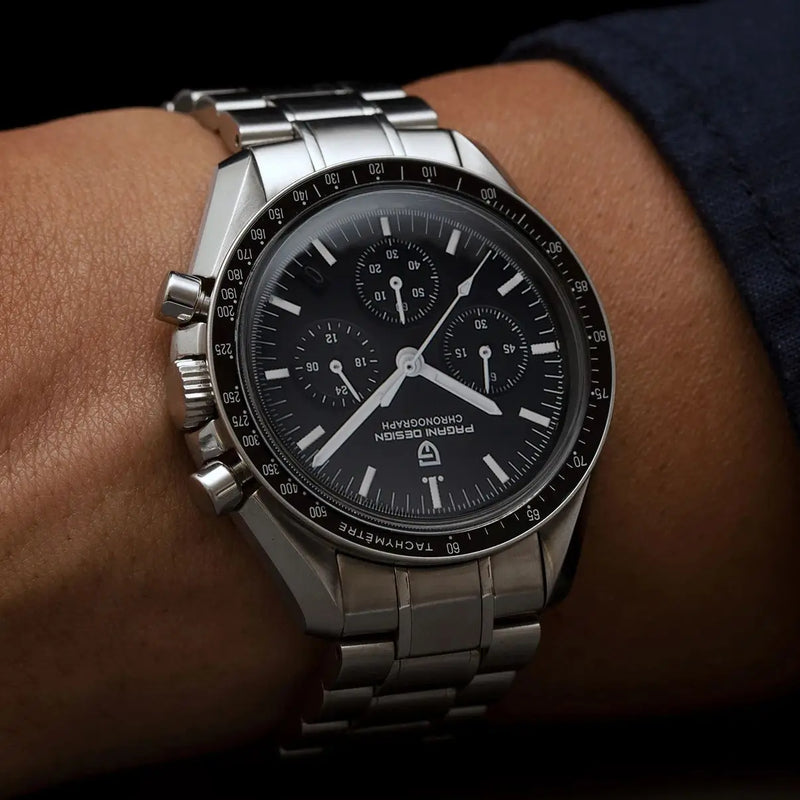 men's quartz chronograph watch, view 5 - MRSLM