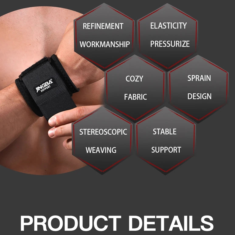 adjustable weightlifting wristband, view 3 - MRSLM