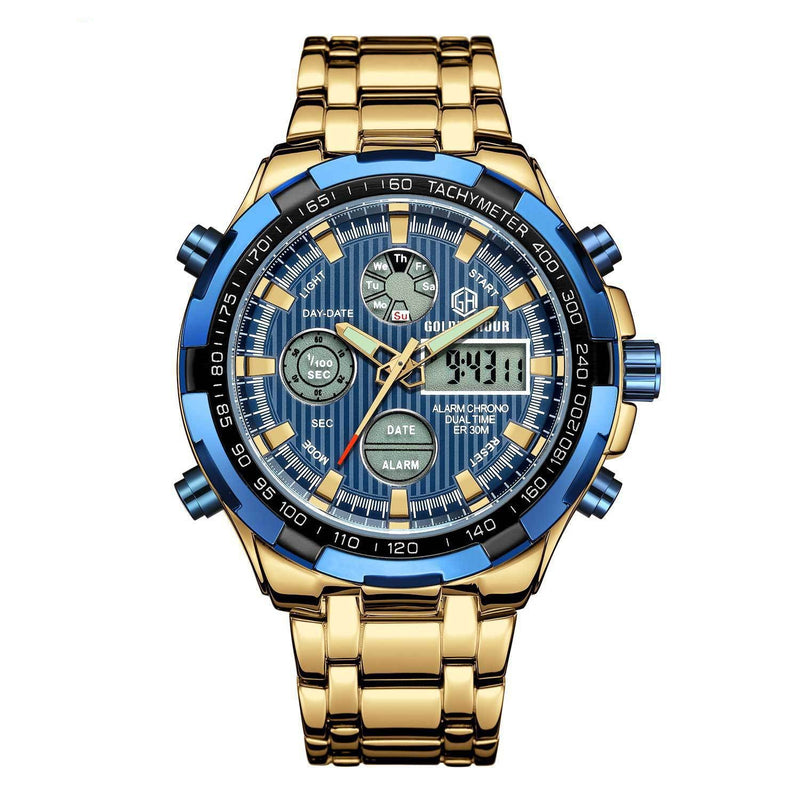 men's steel sports watch with alarm, view 9 - MRSLM