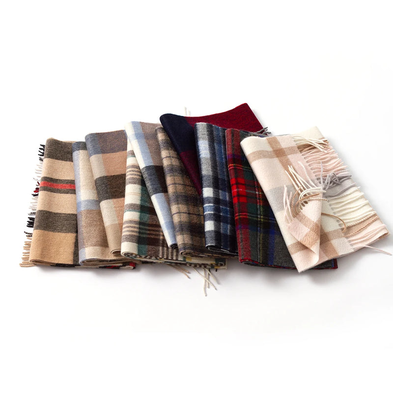 Luxury Cashmere Scarf with Tassels - Stylish Wrap and Shawl