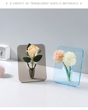 acrylic photo frame vase, view 10 - MRSLM
