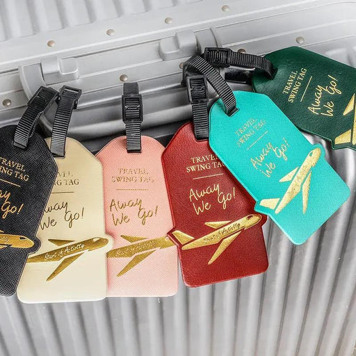portable PU leather luggage tag - MRSLM