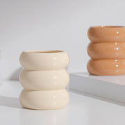 nordic ceramic candlestick holder, view 8 - MRSLM