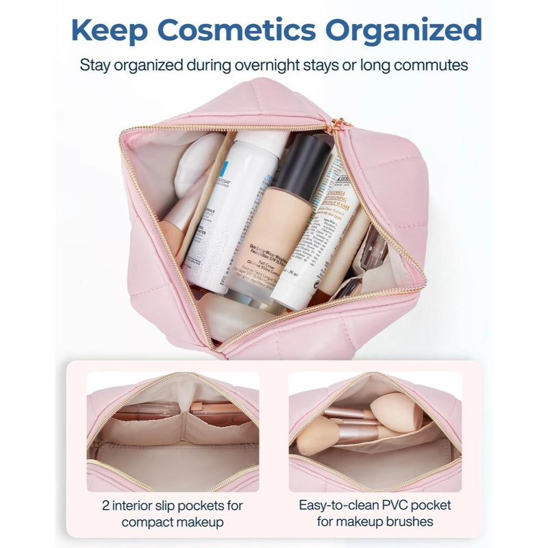 PU leather makeup bag toiletry organizer, view 8 - MRSLM