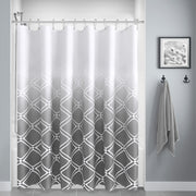 Geometric gradient waterproof shower curtain, view 5 - MRSLM