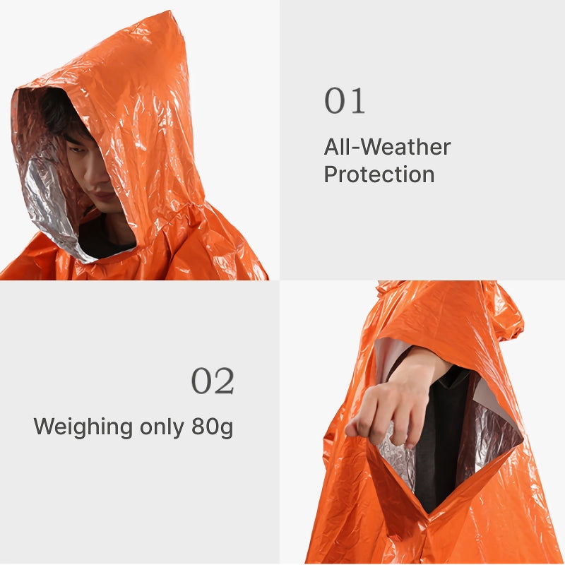 emergency waterproof poncho, view 5 - MRSLM