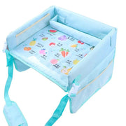 kids cartoon car seat travel tray, view 3 - MRSLM
