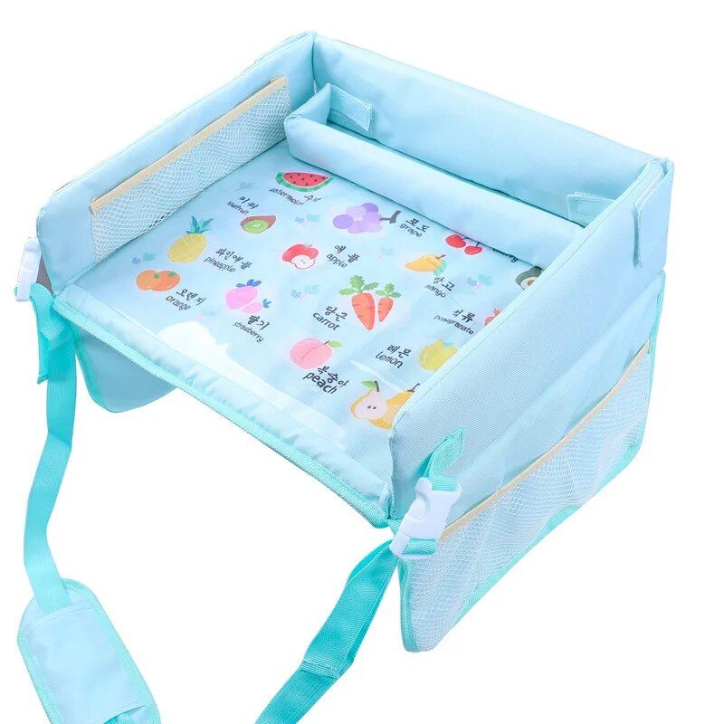 kids cartoon car seat travel tray, view 3 - MRSLM