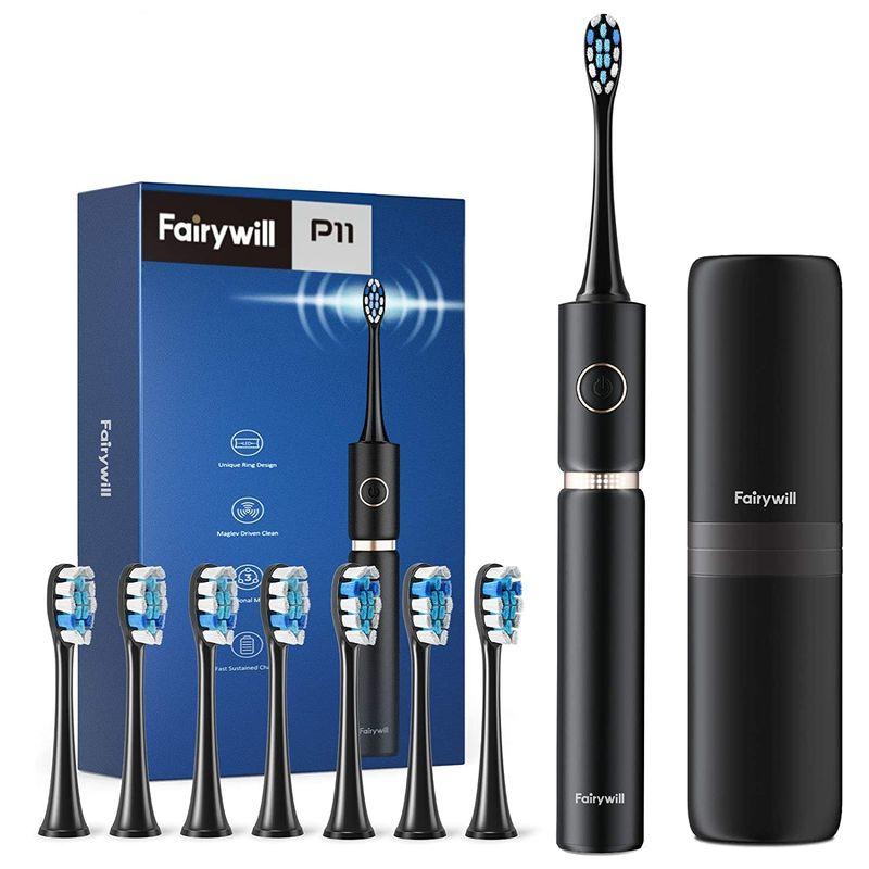 sonic electric toothbrush with travel case, view 2 - MRSLM