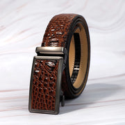 men's crocodile pattern PU belt, view 8 - MRSLM