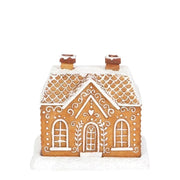 christmas ginger cottage incense burner, view 2 - MRSLM