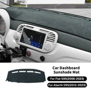 Flannel dash mat for Fiat 500, view 4 - MRSLM