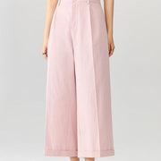 wide-leg cuffed trousers - MRSLM