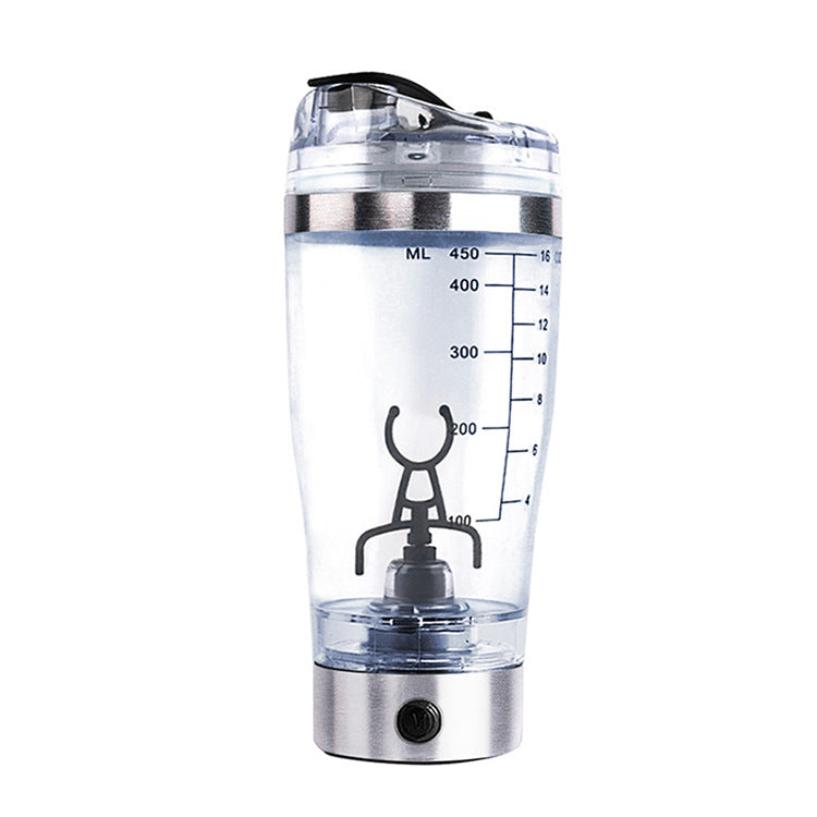 electric USB rechargeable protein shaker cup, view 4 - MRSLM