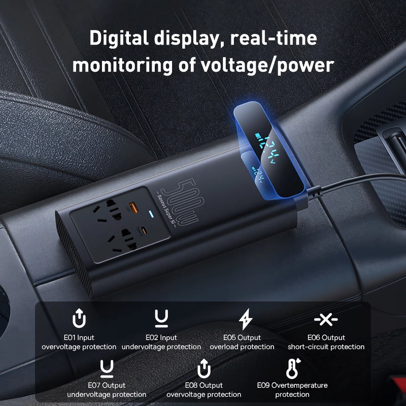 500w car power inverter, view 5 - MRSLM
