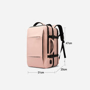 expandable USB travel backpack, view 4 - MRSLM