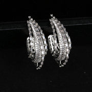zircon multi-layer drop earrings, view 3 - MRSLM
