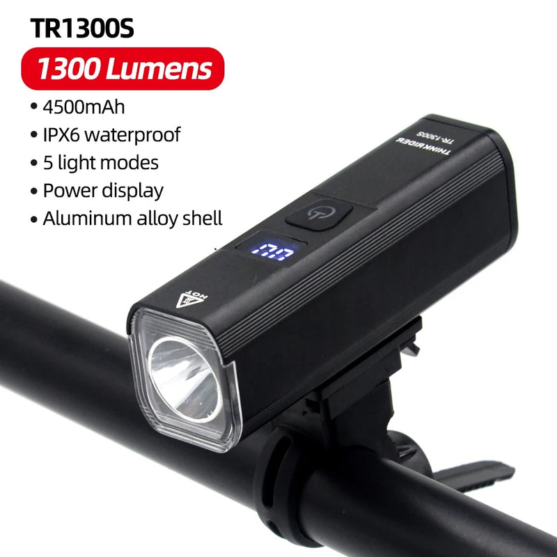 1300 lumen bike headlight, view 3 - MRSLM