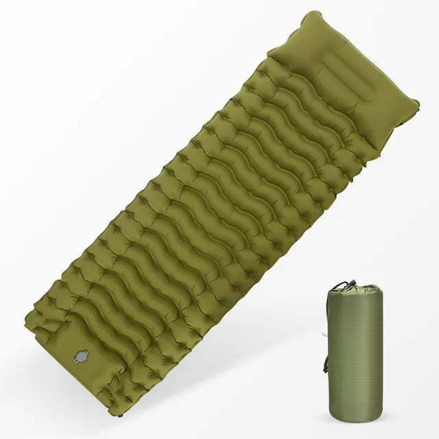 inflatable camping mattress with pillow and pump - MRSLM
