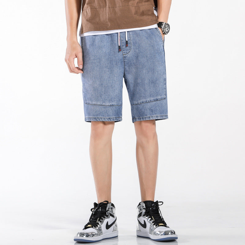 Summer Denim Cargo Pants Shorts Loose Plus Size