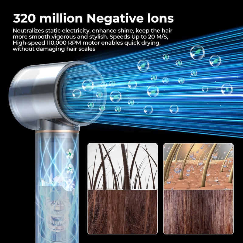 5-in-1 high-speed hair dryer brush, view 8 - MRSLM