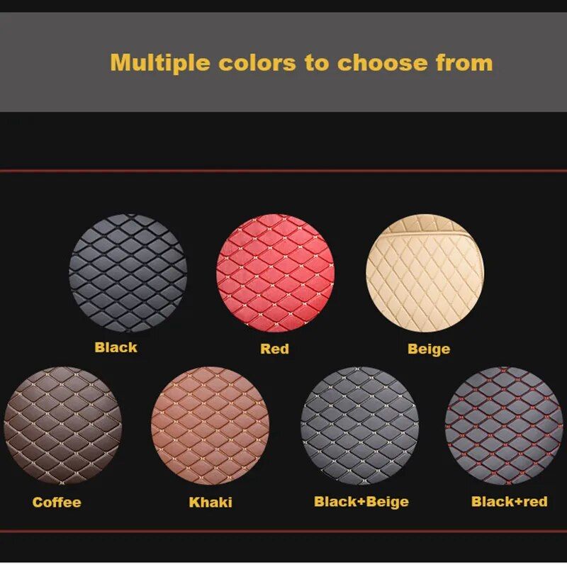 Universal leather car floor mats, view 14 - MRSLM