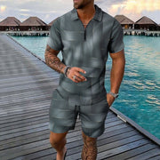 men's short-sleeve top and shorts set, view 10 - MRSLM