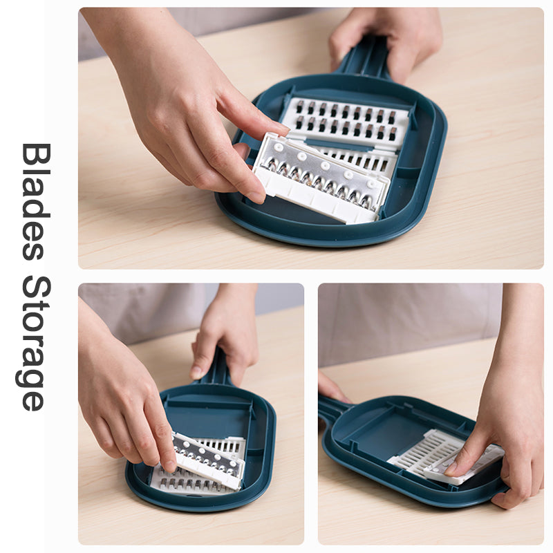 multifunction vegetable cutter with drain basket, view 7 - MRSLM