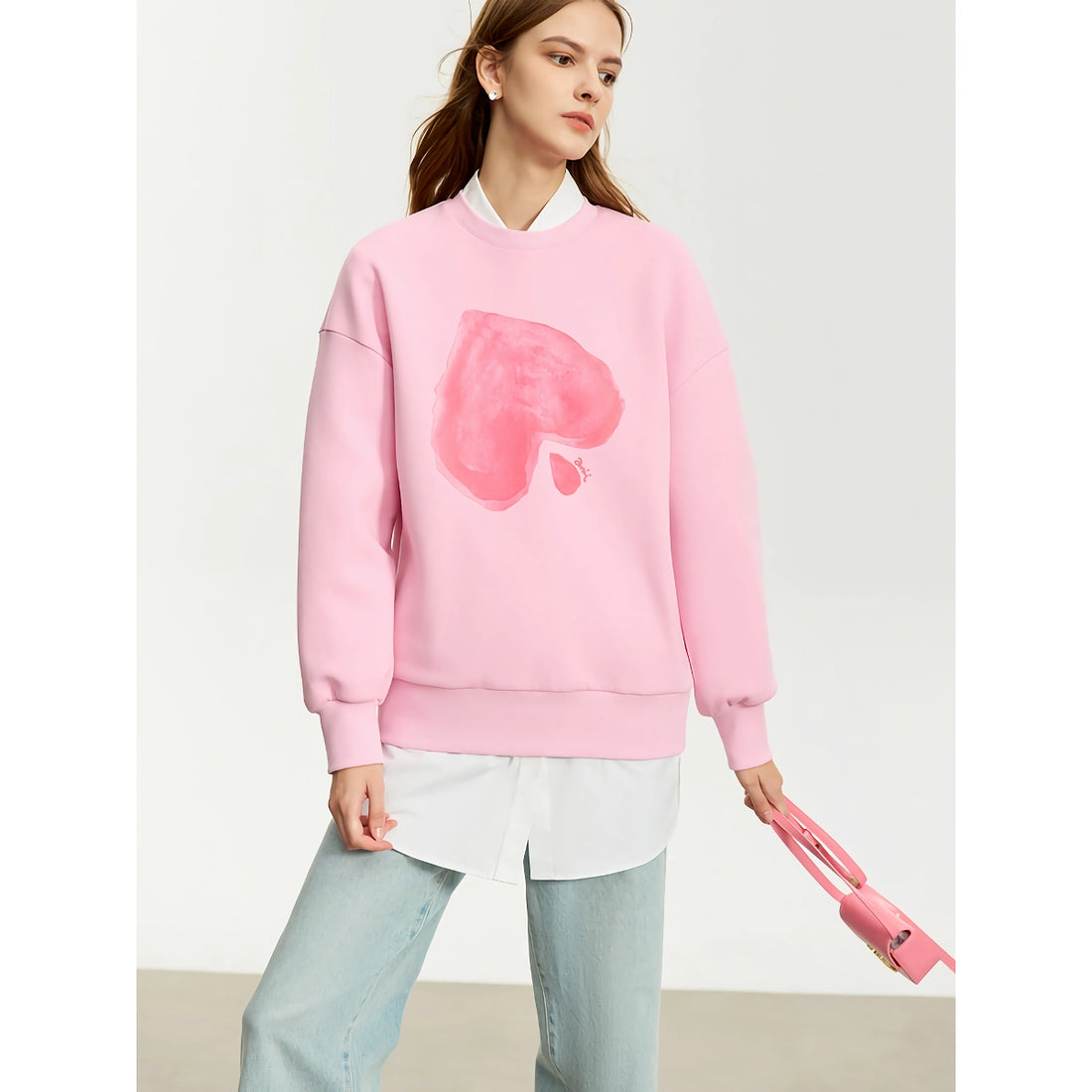 Women’s Minimalist Heart Print Hoodies