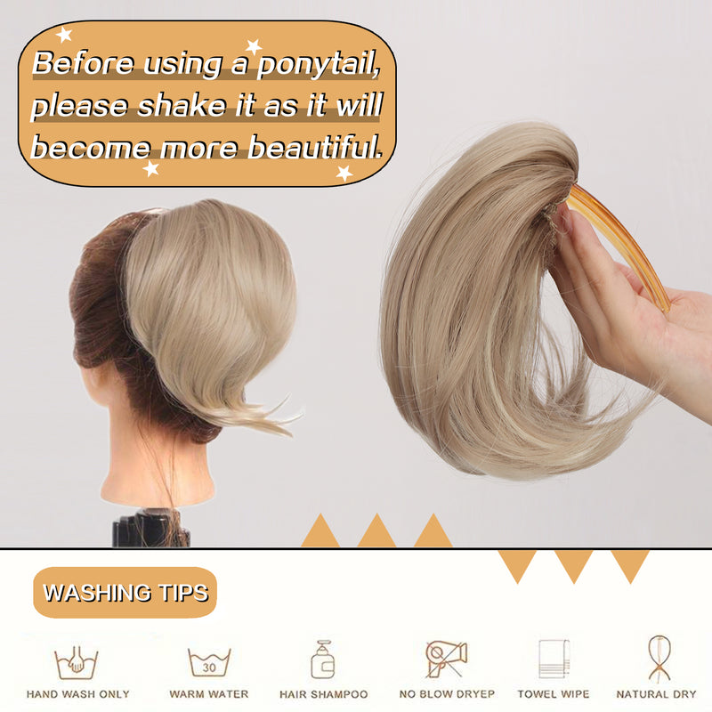 synthetic hair bun hairpiece, view 10 - MRSLM
