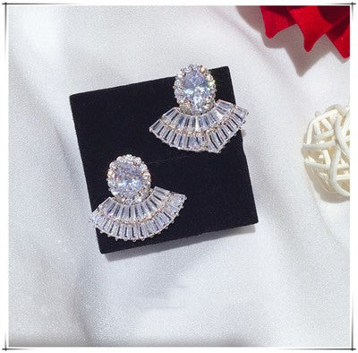 long zircon crystal tassel earrings, view 22 - MRSLM